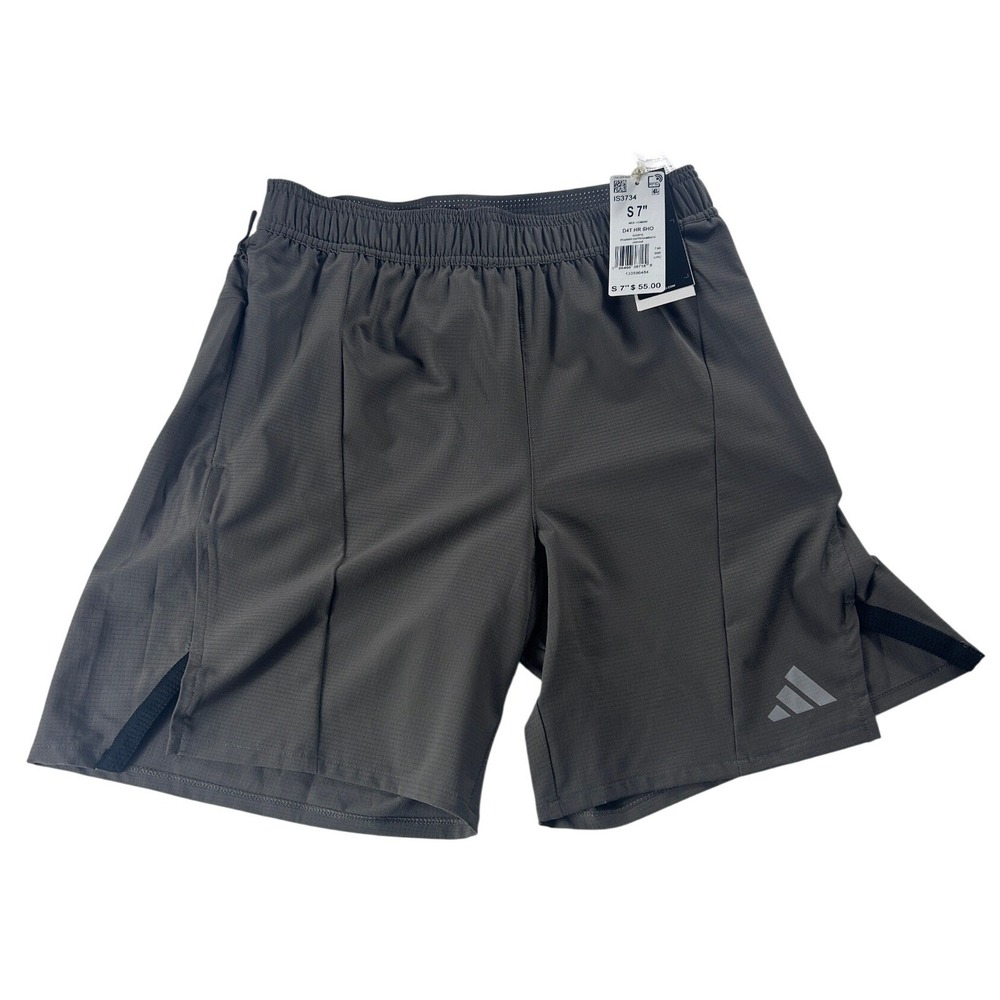 Adidas D4T HR SHO HEAT.RDY Training Shorts Charcoal Grey Mens Size Small NWT